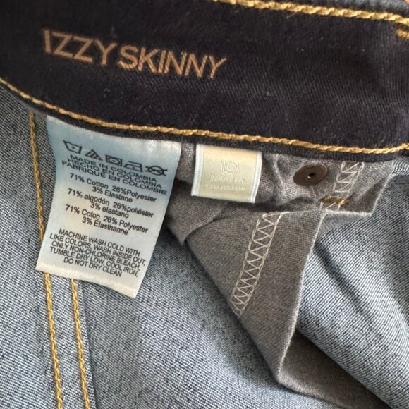 Michael Kors MK Izzy Skinny Dark Blue Stretch Jeans, 5 Pocket Size 10 EUC - Picture 7 of 7